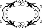 Silhouette Floral Oval