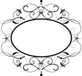 Delicate Scroll Oval Frame