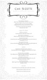 Rococo French Menu Long