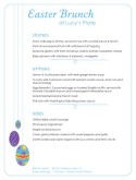 Easter Eggs Easter Menu