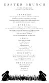 Bunnies Easter Menu Long