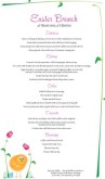 Tulip and Chick Easter Menu Long