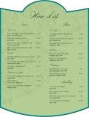 Vintage Label Wine Bar Menu