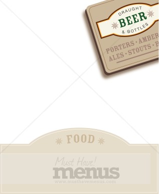 Beer Food Labels Background