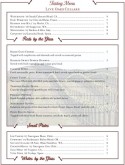 Vineyard Wine Bar Menu