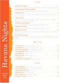 Merengue Wine Bar Menu