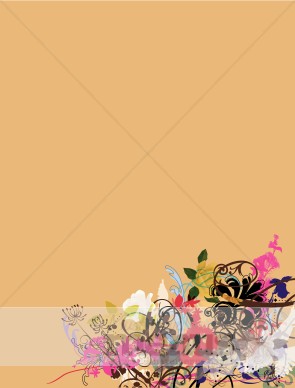 Colorful Flourish Menu Background