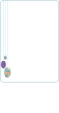 Hanging Easter Egg Side Border