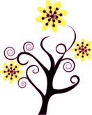 Abstract Yellow Flowers