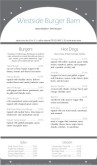 Burger House Menu Long