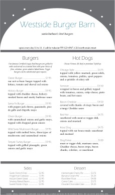 Customize Burger House Menu Long