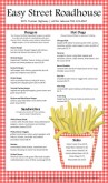 Tablecloth Burger Menu Long