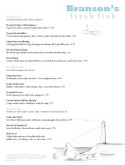 Bay Seafood Menu