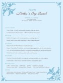 Mother's Day Brunch Menu