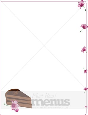 Cake Border | Food Menu Borders