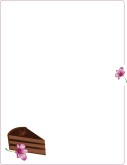 Chocolate Cake Border