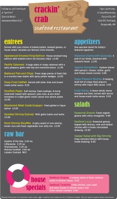 Customize Seafood Hut Menu Long