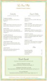 French Dinner Menu Long