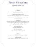Seafood Daily Special Menu