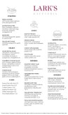 Diner Menu Long
