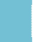 Turquoise Blue Saw Edge