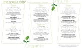 Organic Cafe Menu