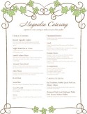 Wedding Food Catering Menu