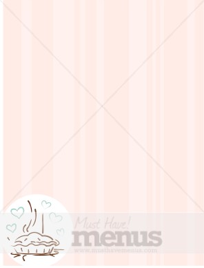 Pink Stripes with Pie