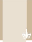 White Chandelier on Gray