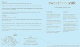 Honeybee Cafe Menu Long