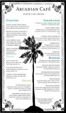 Tropical Cafe Menu