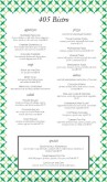 American Cafe Menu Long