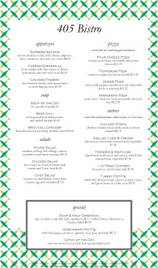 Customize American Cafe Menu Long