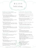 Bride Wedding Catering Menu