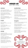 Jazz Cafe Menu Long