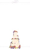 Wedding Cake Menu Border