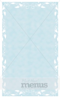 Leaf Trim on Powder Blue Long