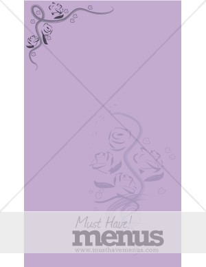 Purple Rose Embelishment Long