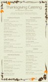 Harvest Catering Menu