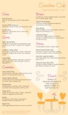 Kitchen Cafe Menu Long