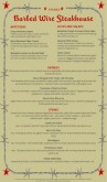 Steakhouse Menu Long