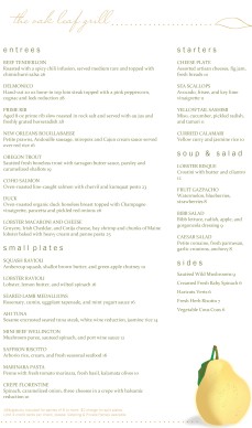 Customize Fruit Fine Dining Menu Long