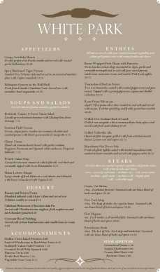 Customize Steak House Menu Long