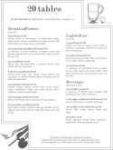 Continental Breakfast Catering Menu
