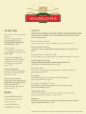British Pub Menu