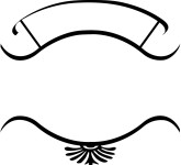 Black Curve Accent with Tassel