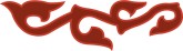 Red Applique Flourish