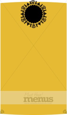 Black Royal Emblem on Yellow