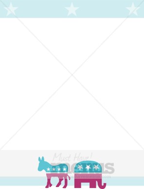 Political Party Animals with Stars