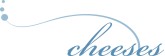 Blue Cursive Cheese Label
